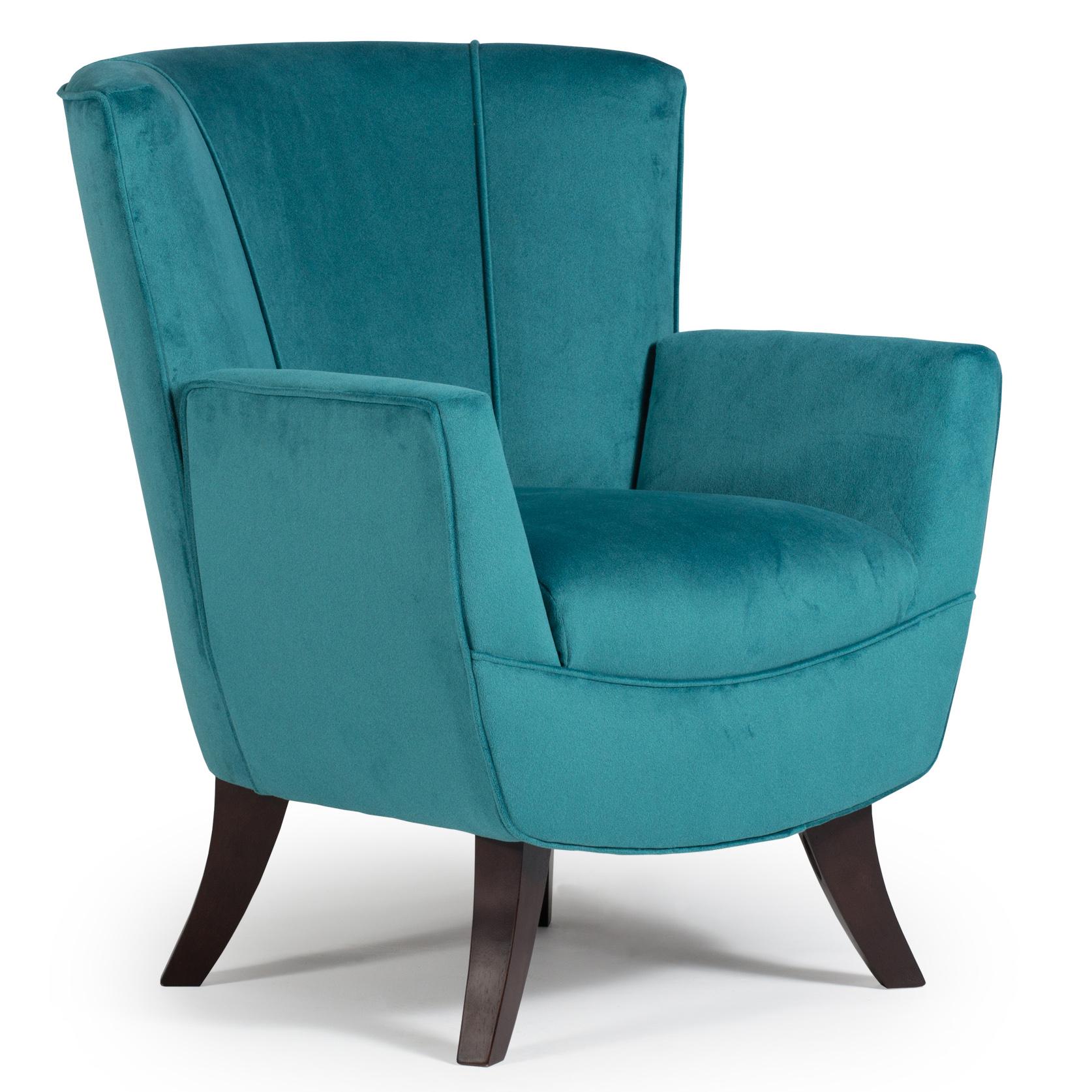 Best Home Furnishings Club Chairs Bethany FlaredBack Club Chair